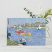 Gustave Caillebotte - The Seine at Argenteuil 招待状 (スタンド正面)