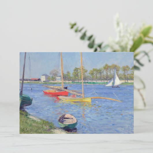 Gustave Caillebotte - The Seine at Argenteuil 招待状 (スタンド正面)