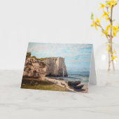 Gustave Courbet – 嵐の後のEtreatでの崖 カード (黄色い花)