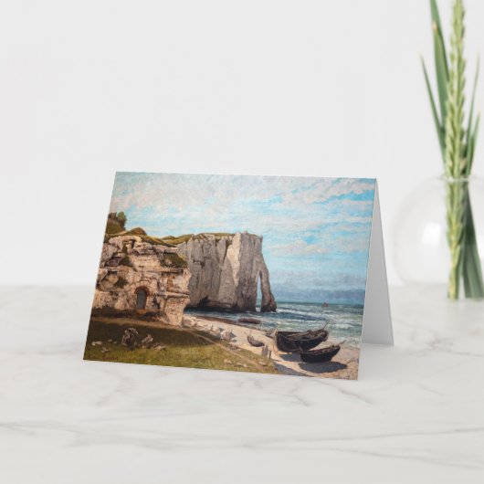 Gustave Courbet – 嵐の後のEtreatでの崖 カード (正面)