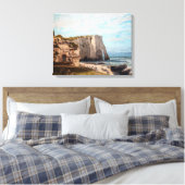 Gustave Courbet – 嵐の後のEtreatでの崖 キャンバスプリント (インサイチュ (寝室))