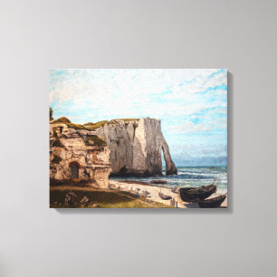 Gustave Courbet – 嵐の後のEtreatでの崖 キャンバスプリント