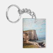 Gustave Courbet – 嵐の後のEtreatでの崖 キーホルダー (正面左)