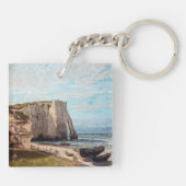 Gustave Courbet – 嵐の後のEtreatでの崖 キーホルダー (裏面)