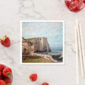 Gustave Courbet – 嵐の後のEtreatでの崖 スタンダードカクテルナプキン (インサイチュ)