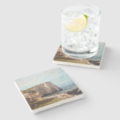 Gustave Courbet – 嵐の後のEtreatでの崖 ストーンコースター (横)