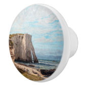 Gustave Courbet – 嵐の後のEtreatでの崖 セラミックノブ (右)