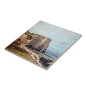 Gustave Courbet – 嵐の後のEtreatでの崖 タイル (側面)