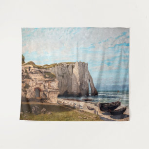 Gustave Courbet – 嵐の後のEtreatでの崖 タペストリー