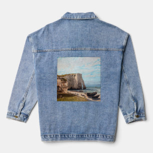 Gustave Courbet – 嵐の後のEtreatでの崖 デニムジャケット