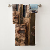 Gustave Courbet – 嵐の後のEtreatでの崖 バスタオルセット (インサイチュ)