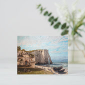 Gustave Courbet – 嵐の後のEtreatでの崖 ポストカード (スタンド正面)
