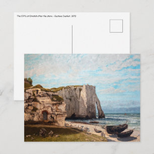 Gustave Courbet – 嵐の後のEtreatでの崖 ポストカード