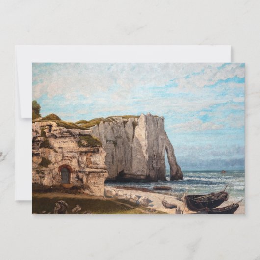 Gustave Courbet – 嵐の後のEtreatでの崖 招待状 (正面)