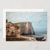 Gustave Courbet – 嵐の後のEtreatでの崖 招待状 (正面/裏面)