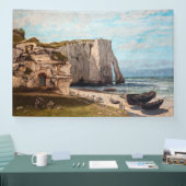 Gustave Courbet – 嵐の後のEtreatでの崖 横断幕 (トレードショー)