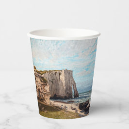 Gustave Courbet – 嵐の後のEtreatでの崖 紙コップ