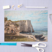 Gustave Courbet – 嵐の後のEtreatでの崖 薄葉紙 (クラフト)