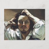 Gustave Courbet – 自画像ザ・絶望的な男 ポストカード (正面)