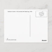 Gustave Courbet – 黒犬と自画像 ポストカード (裏面)