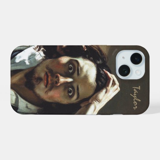 Gustave Courbet Le Désespéré – Customizable iPhone 15ケース (裏面横)
