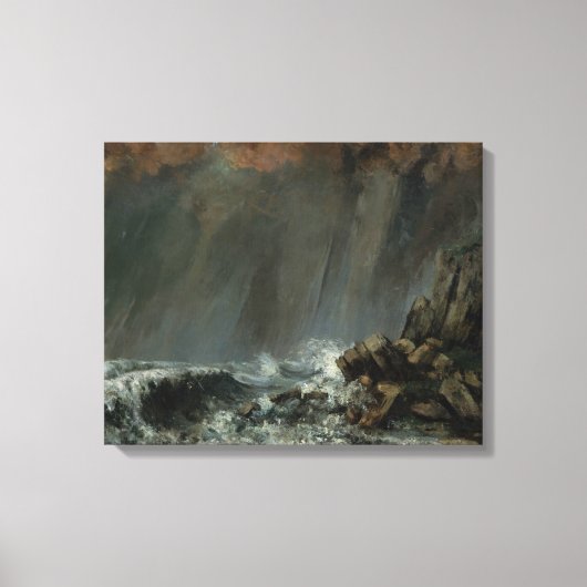 Gustave Courbet - Marine: The Waterspout キャンバスプリント (正面)