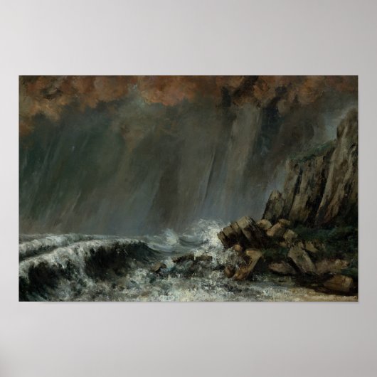 Gustave Courbet - Marine: The Waterspout ポスター (正面)