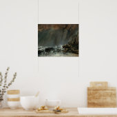 Gustave Courbet - Marine: The Waterspout ポスター (キッチン)