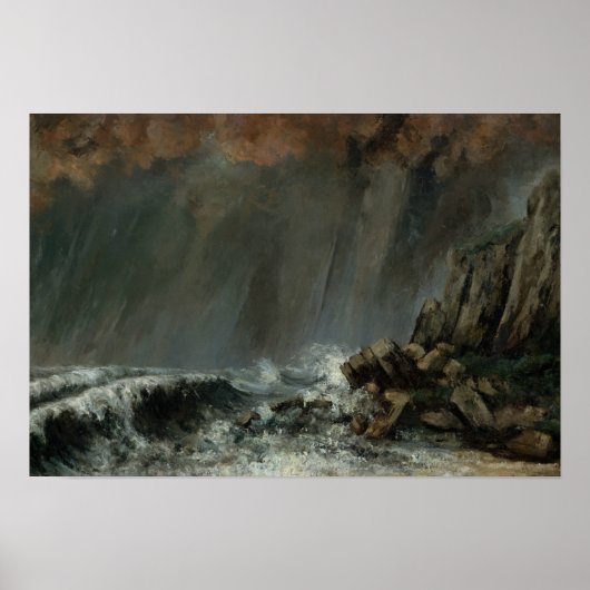Gustave Courbet - Marine: The Waterspout ポスター (正面)