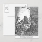 Gustave Doore：喪に服す人々 ポストカード (正面/裏面)