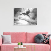 Gustave Doore Satan From Paradise 失った By John Milt キャンバスプリント (インサイチュ (リビング))