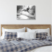 Gustave Doore Satan From Paradise 失った By John Milt キャンバスプリント (インサイチュ (寝室))