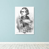 Gustave Dore (1832-83)、'Le Boulevの戯画 キャンバスプリント (インサイチュ (ウッドフロア))