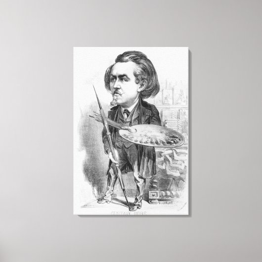 Gustave Dore (1832-83)、'Le Boulevの戯画 キャンバスプリント (正面)