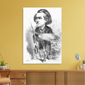 Gustave Dore (1832-83)、'Le Boulevの戯画 キャンバスプリント (インサイチュ (リビング))