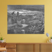 Gustave Doré - Isaiah's Vision of the Destruction  キャンバスプリント (インサイチュ (リビング))