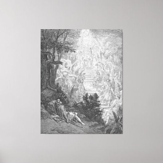Gustave Doré - Jacob's Dream キャンバスプリント (正面)