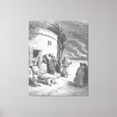 Gustave Doré - Job Hears of His Misfortunes キャンバスプリント (正面)