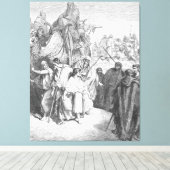 Gustave Doré - Joseph is Sold by His Brothers キャンバスプリント (インサイチュ (ウッドフロア))