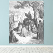 Gustave Doré - Luke 12 Jesus Preaches to the Multi キャンバスプリント (インサイチュ (ウッドフロア))