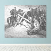 Gustave Doré - Luke 23A Jesus Arrives at Calvary キャンバスプリント (インサイチュ (ウッドフロア))