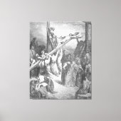 Gustave Doré - Luke 23B The Cross is Lifted Up キャンバスプリント (正面)
