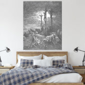 Gustave Doré - Luke 23C Darkness at the Crucifixio キャンバスプリント (インサイチュ (寝室))