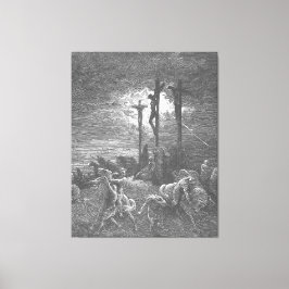 Gustave Doré - Luke 23C Darkness at the Crucifixio キャンバスプリント
