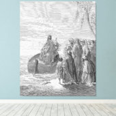 Gustave Doré - Luke 5 Jesus Preaches at the Sea of キャンバスプリント (インサイチュ (ウッドフロア))