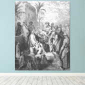 Gustave Doré - Mark 10 Jesus Blesses the Little  キャンバスプリント (インサイチュ (ウッドフロア))