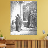 Gustave Doré - Mark 12 The Widow's Mite キャンバスプリント (インサイチュ (リビング))