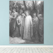 Gustave Doré - Mark 14 Judas Betrays Jesus キャンバスプリント (インサイチュ (ウッドフロア))