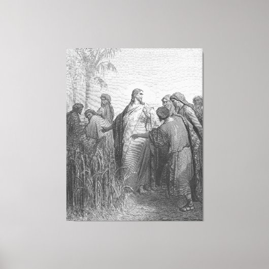 Gustave Doré - Mark 2 The Disciples Pluck Grain on キャンバスプリント (正面)