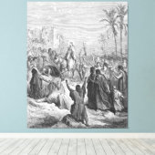 Gustave Doré - Matt 21 Jesus Enters Into Jerusalem キャンバスプリント (インサイチュ (ウッドフロア))